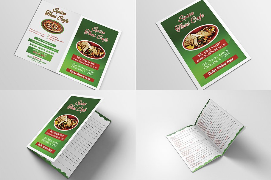 40款西式饮食菜单传单模板合集 Restaurant Menu Bundle插图15