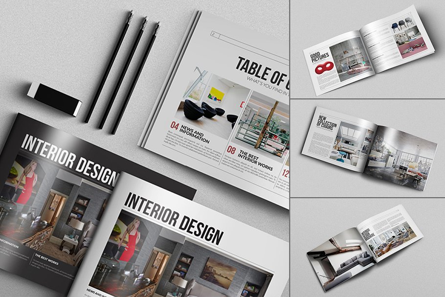 20款创意画册企业文宣手册模板 Big Bundle – 20 Creative Brochures插图19