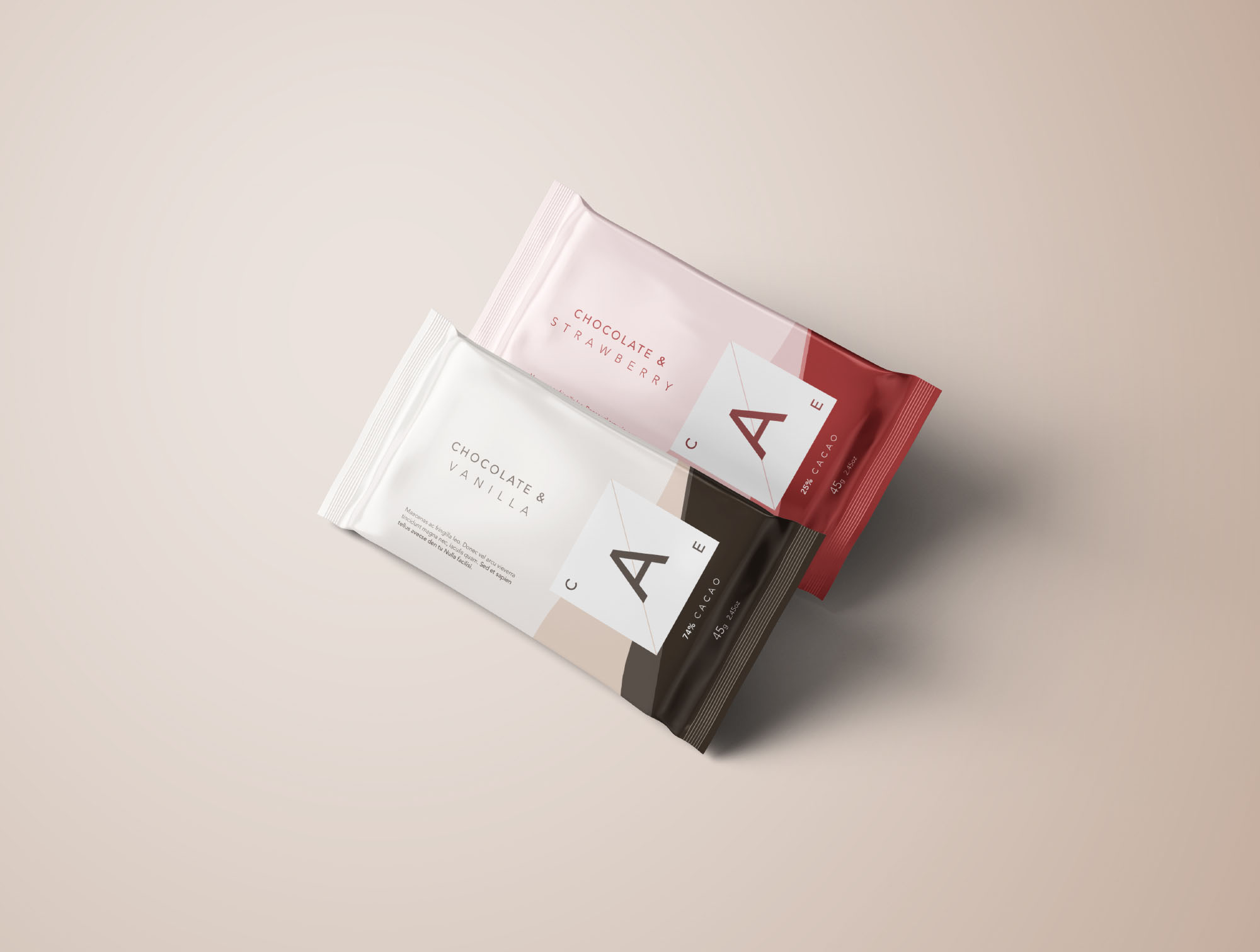高级巧克力棒食品包装设计效果PSD样机 Premium Chocolate Bar Mockup插图(5)