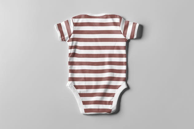 婴儿连体衣服装样机 Baby Bodysuit Mock-up插图7