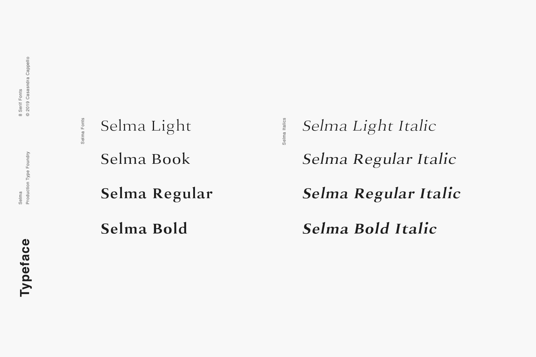 现代优雅英文衬线字体下载 Selma – A Classy Serif Typeface插图(1)