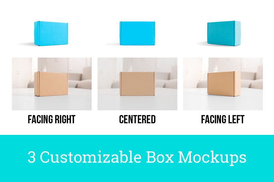 包装盒子产品包装样机模板 3 Real Photo Product Box Mockups插图(1)