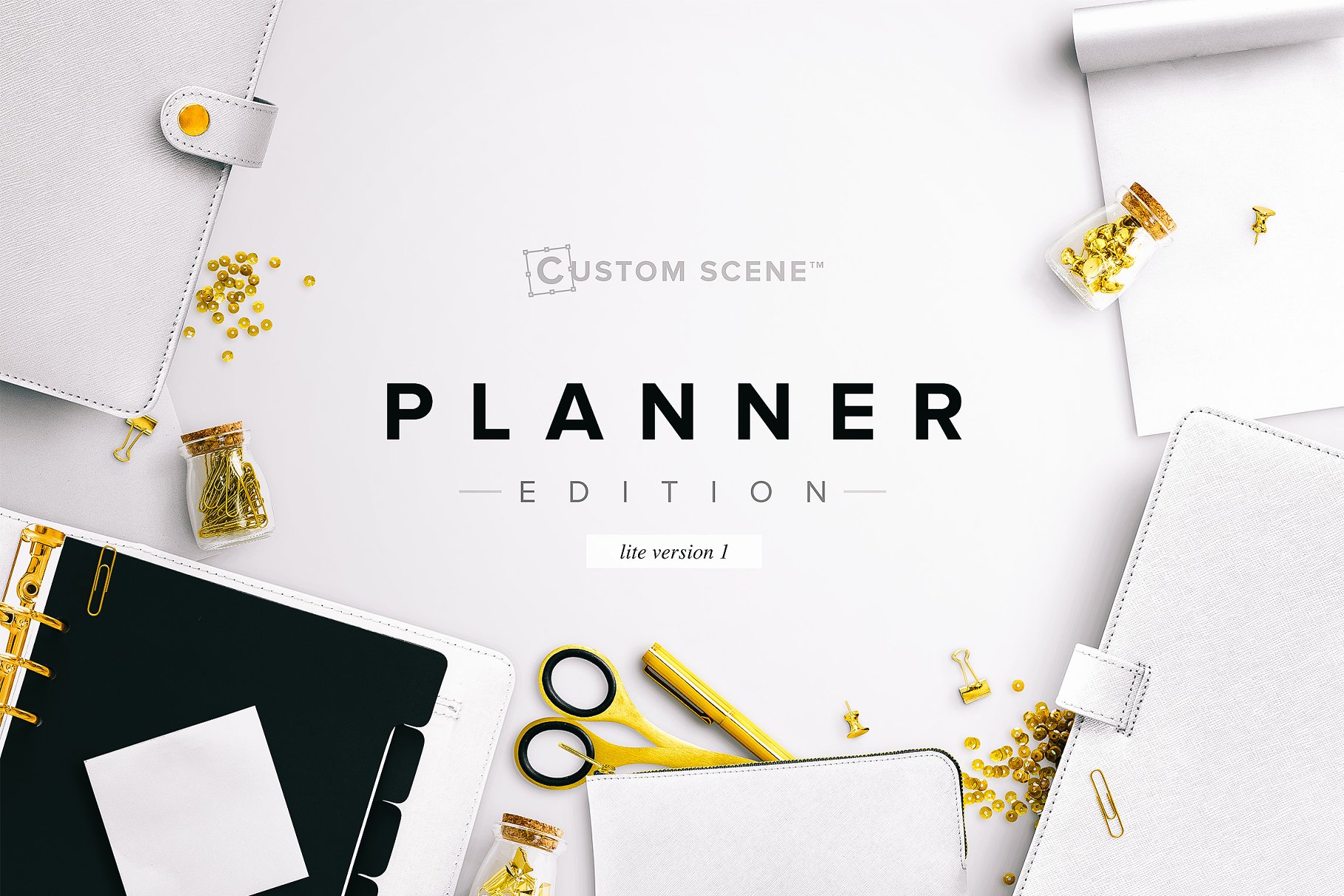 现代金属和女性配件元素场景设计工具包[2.08GB] Planner Ed. Lite 1 – Custom Scene插图
