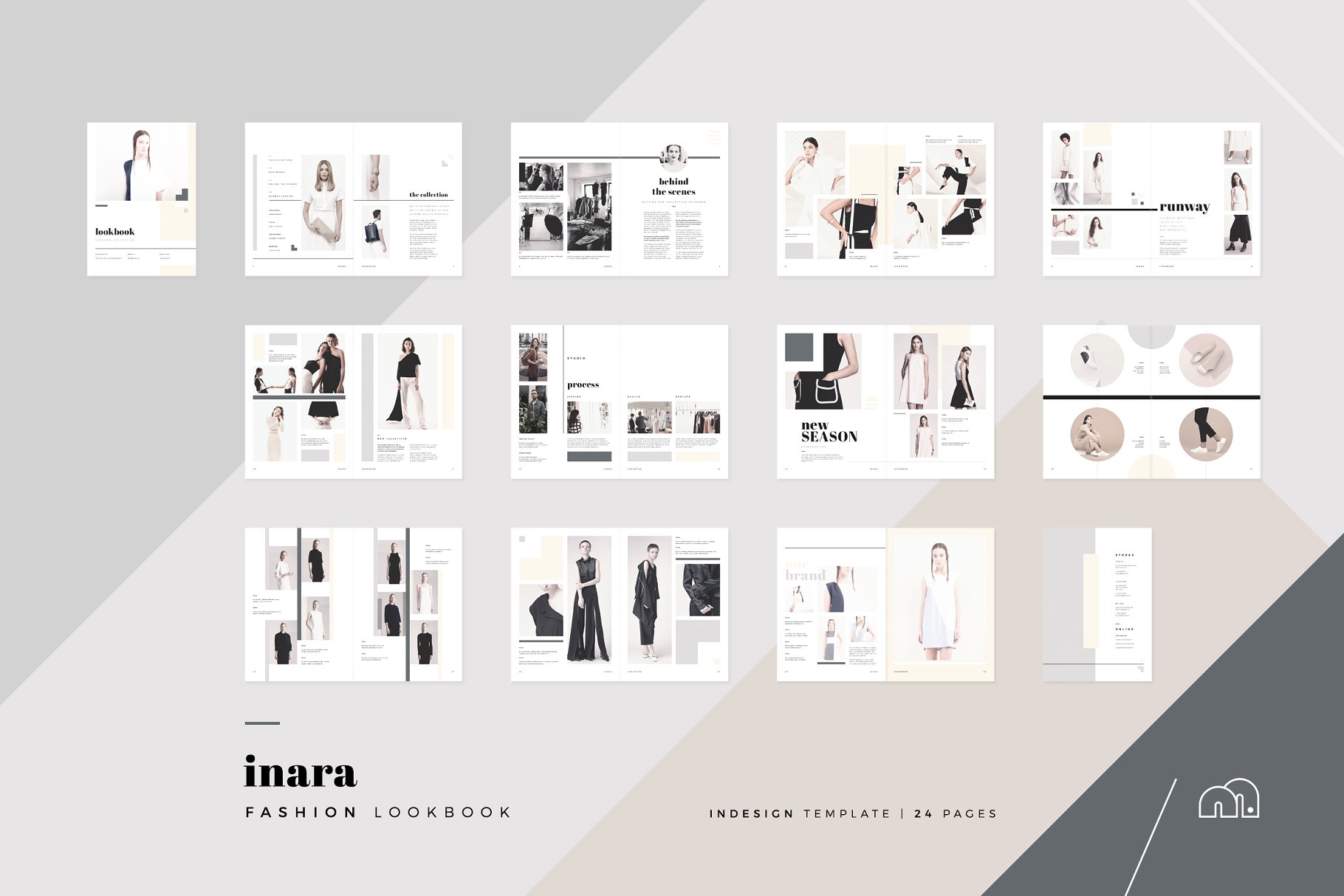 时尚服饰品牌款式演示画册模板 Lookbook – Inara插图6
