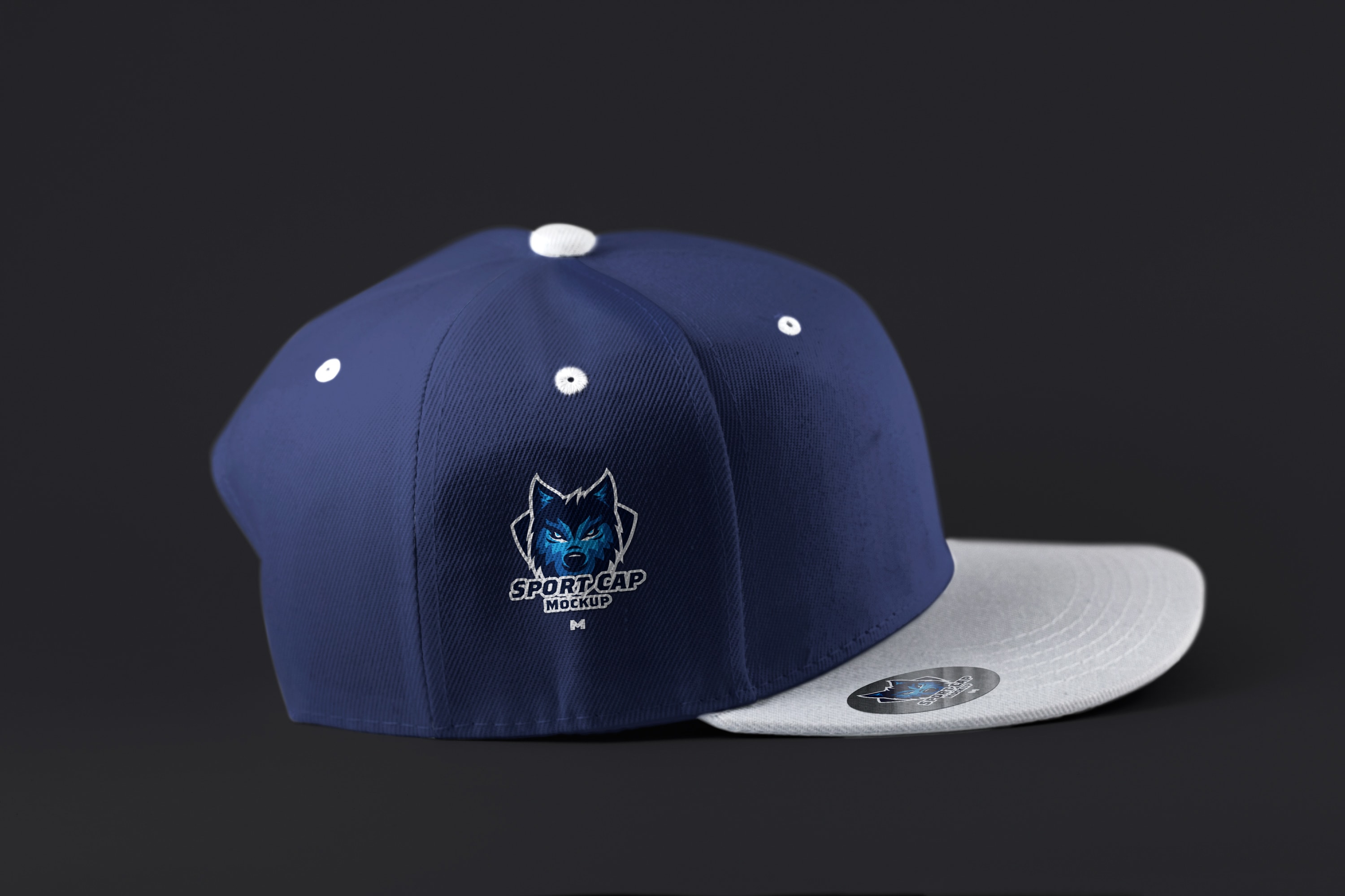 运动帽品牌侧视图设计样机01 Sports Cap Side View Mockup 01插图1