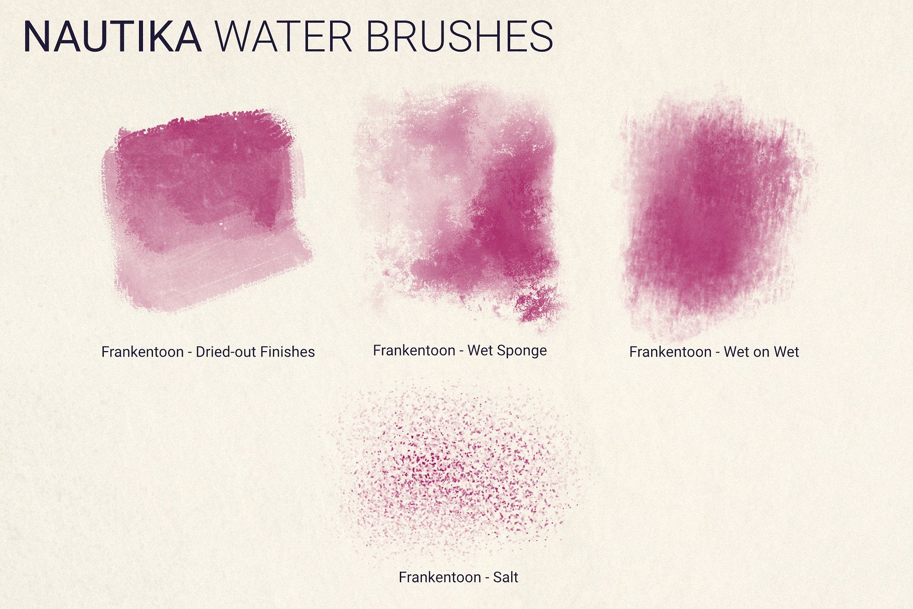 手绘插画概念艺术家Procreate笔刷[水墨/马克笔/水彩] Nautika – Brush Pack for Procreate插图(4)