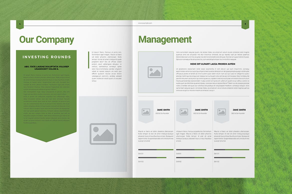 农业农场主题画册设计模板 Agriculture Brochure插图(3)