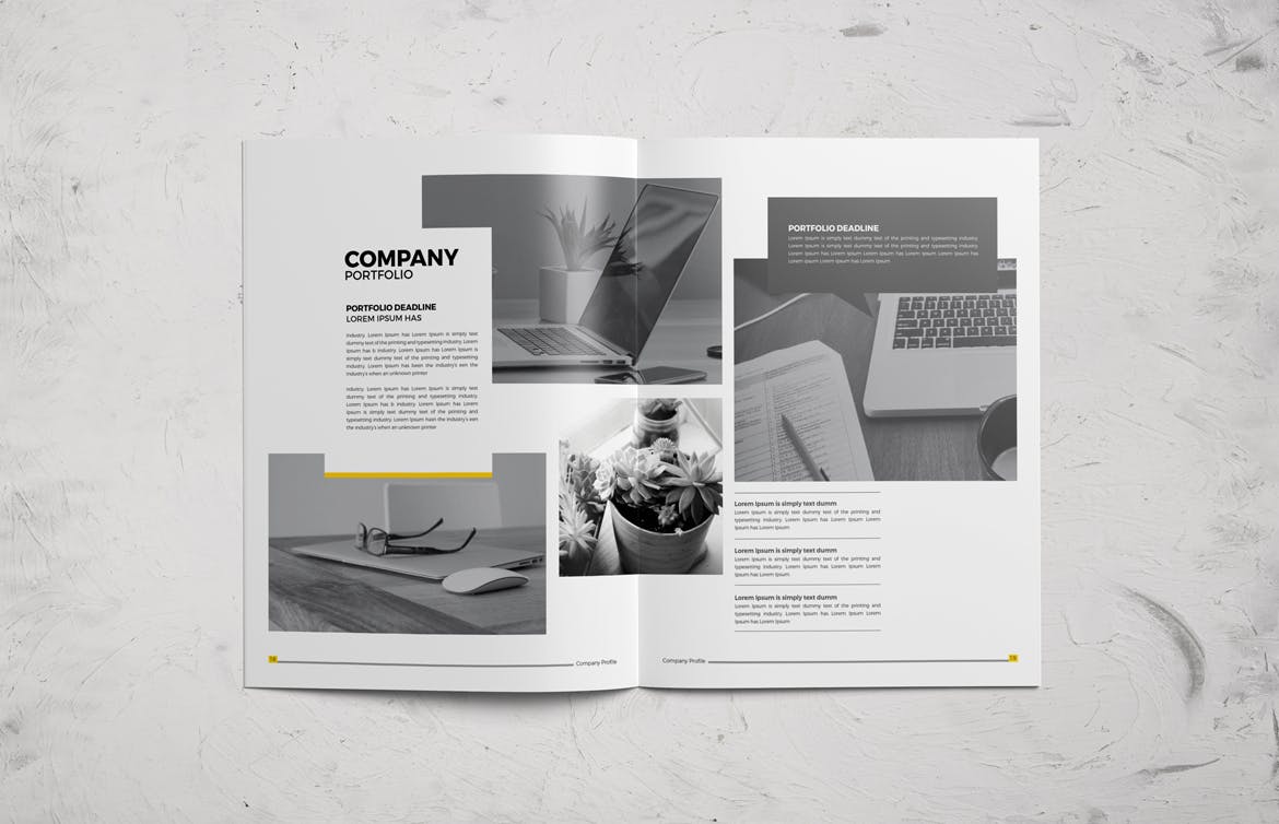 时尚高端多用途的企业形象画册手册楼书杂志设计模板（indd）插图1