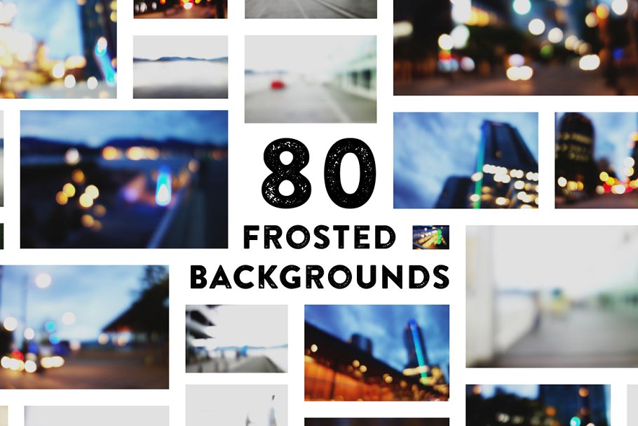 80张美丽的磨砂效果背景图 80 Beautiful Frosted Backgrounds插图