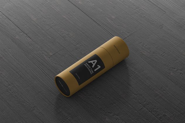 茶叶/咖啡纸筒包装设计样机 Paper Tube Packaging Mockup – Slim插图(2)