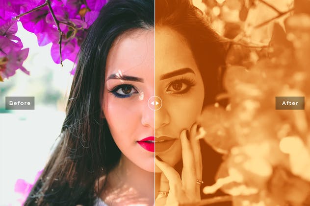 一款人物肖像照片效果处理双色调PS动作V2 Duotone Photoshop Actions Vol. 2插图(5)