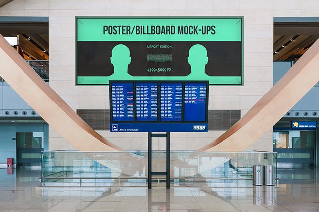 机场飞机海报广告牌样机模板 Poster / Billboard Mock-ups – Airport Edition插图(7)