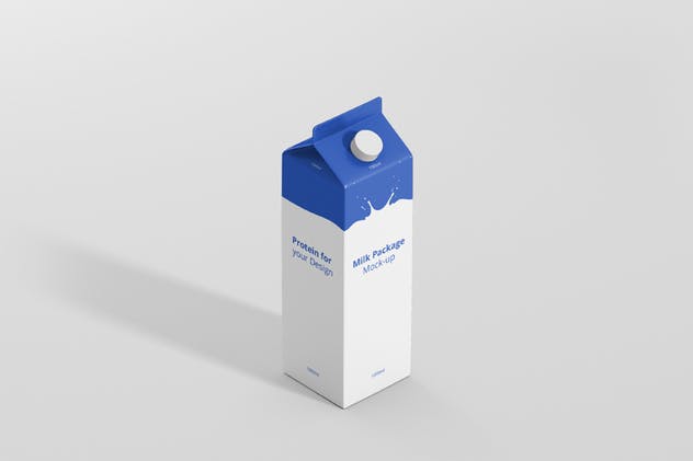 果汁/牛奶纸盒包装盒样机 Juice / Milk Mockup – 1L Carton Box插图(2)