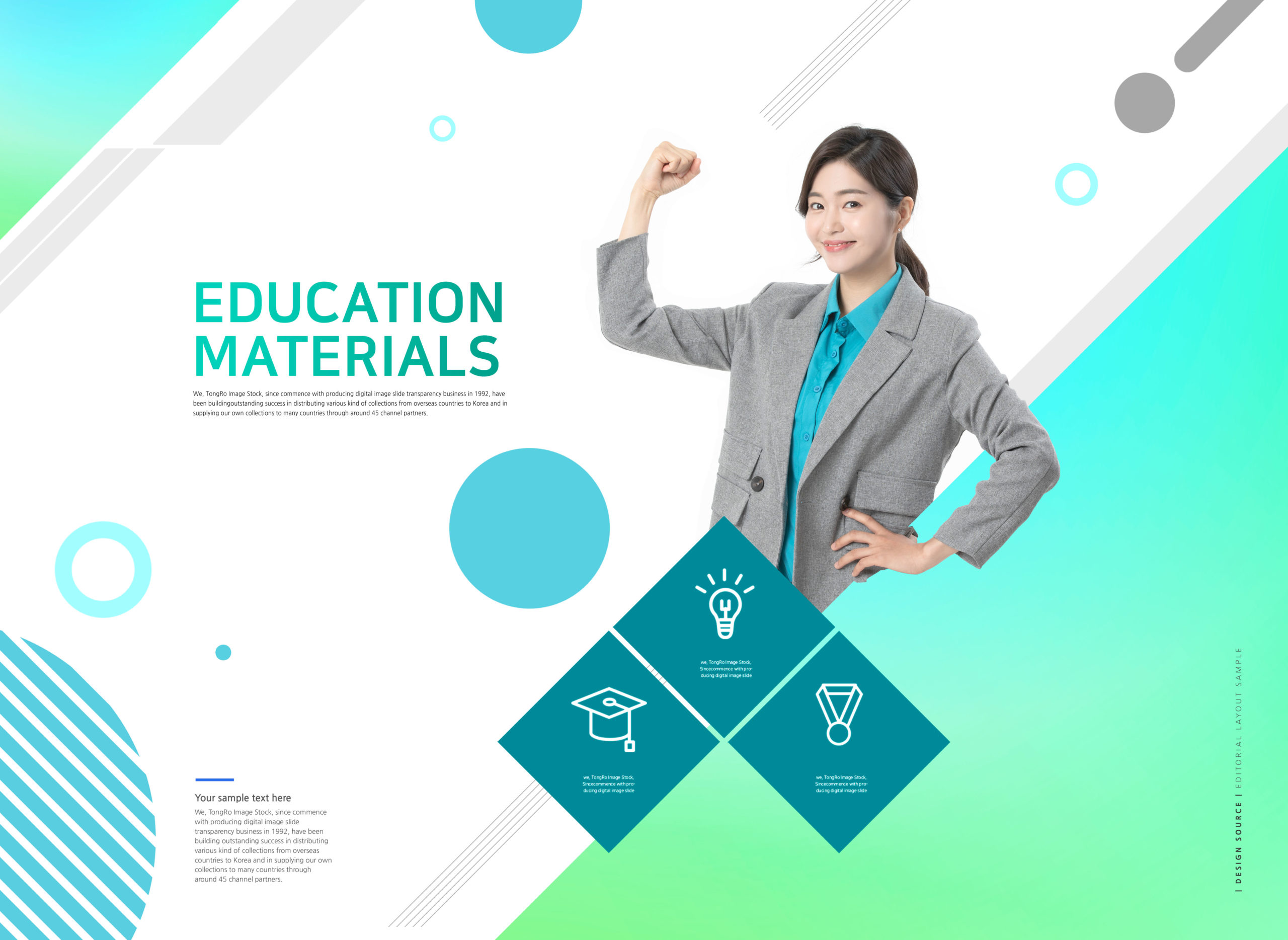 教育材料教育学习网站主页设计psd模板套装插图(4)