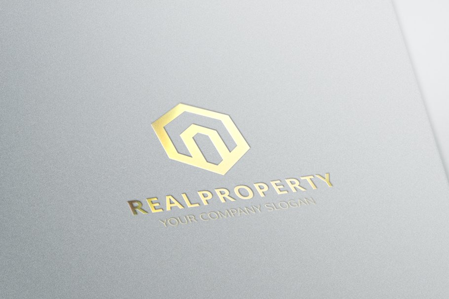 烫金高端Logo设计模板 Real Property插图