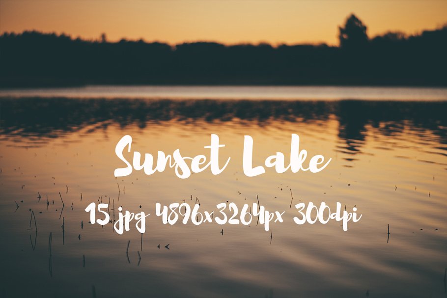 日落湖水高清照片素材 Sunset Lake photo pack插图