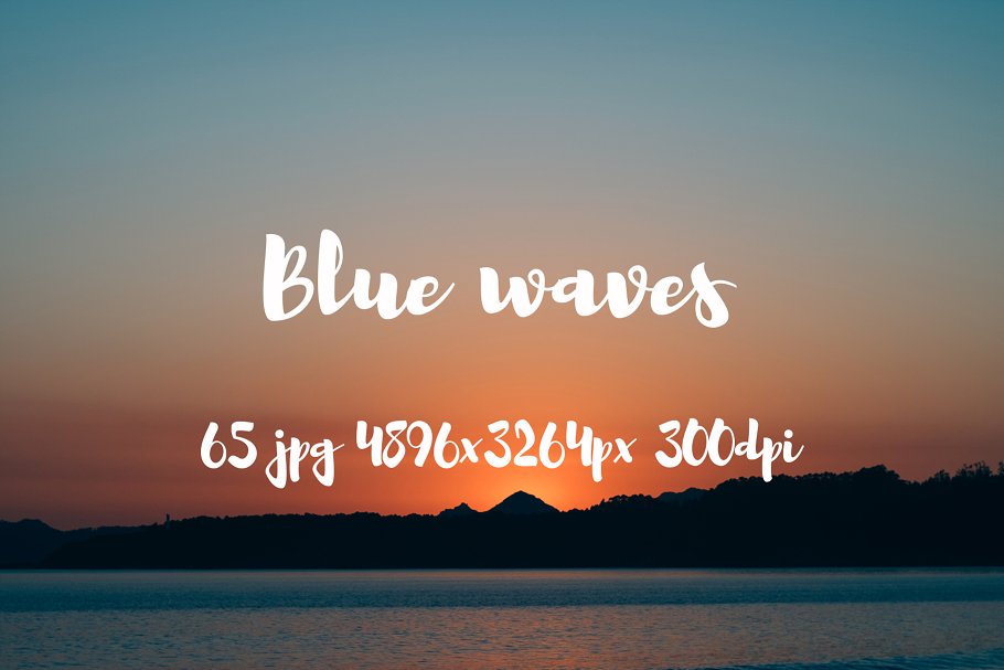 湖光山色高清照片素材 Blue waves photo pack插图(41)