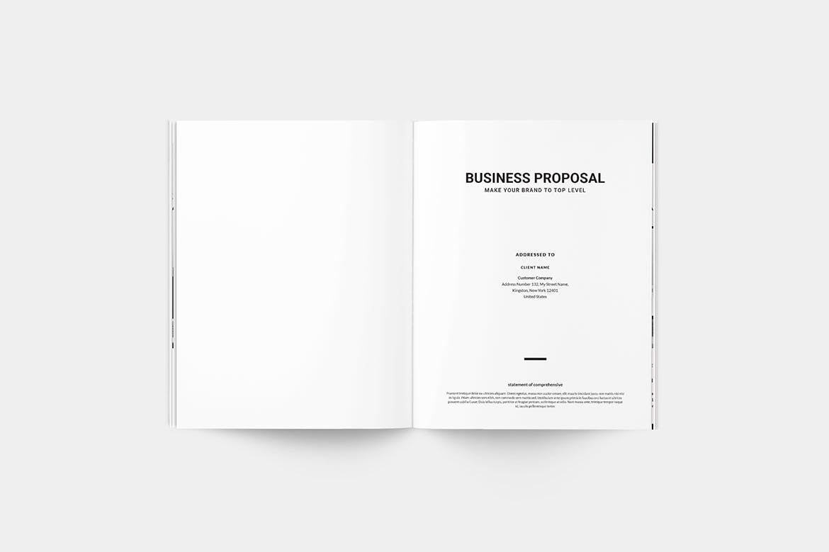 标准化商业计划书设计模板 Business Proposal插图(1)