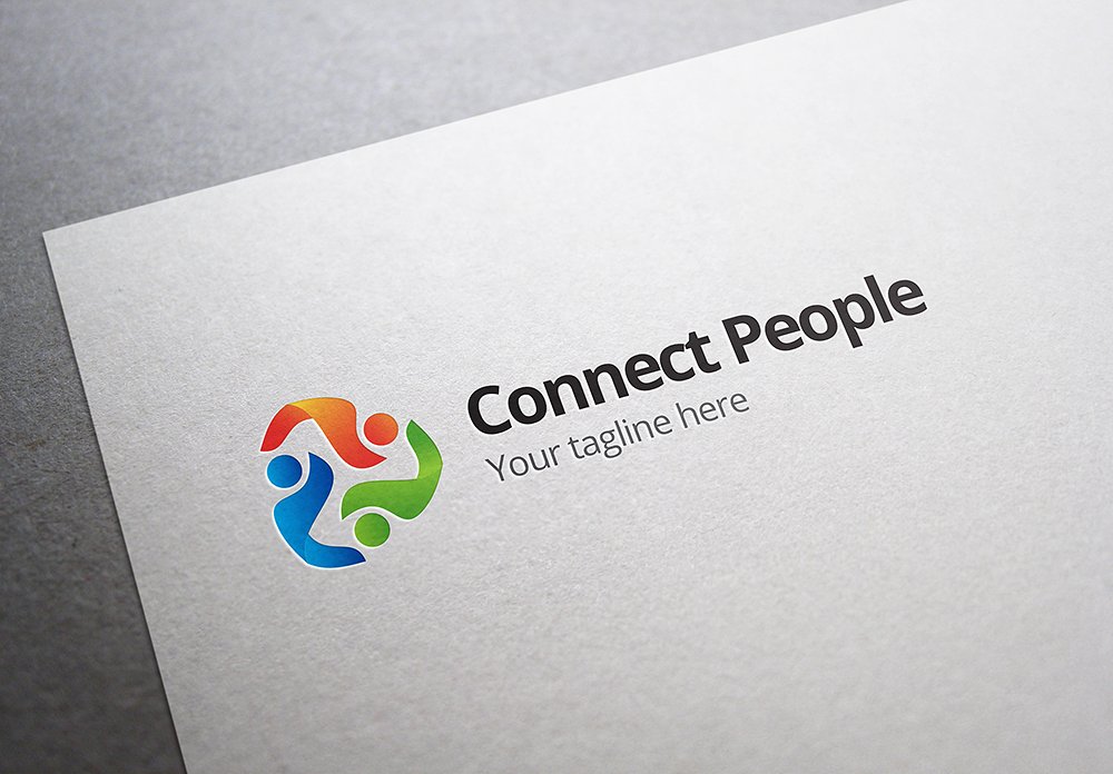 社交媒体主题Logo模板 Social Media People Logo插图