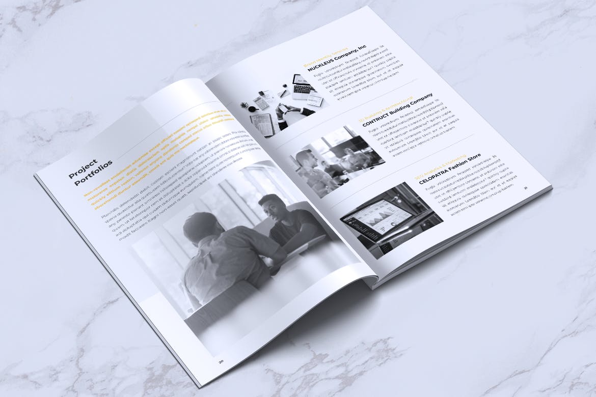 高逼格企业画册/产品服务目录INDD设计模板 INFORM Company Profile Brochure插图10
