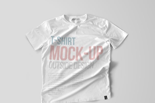时尚印花T恤服装样机模板 T-Shirt Mockups插图2