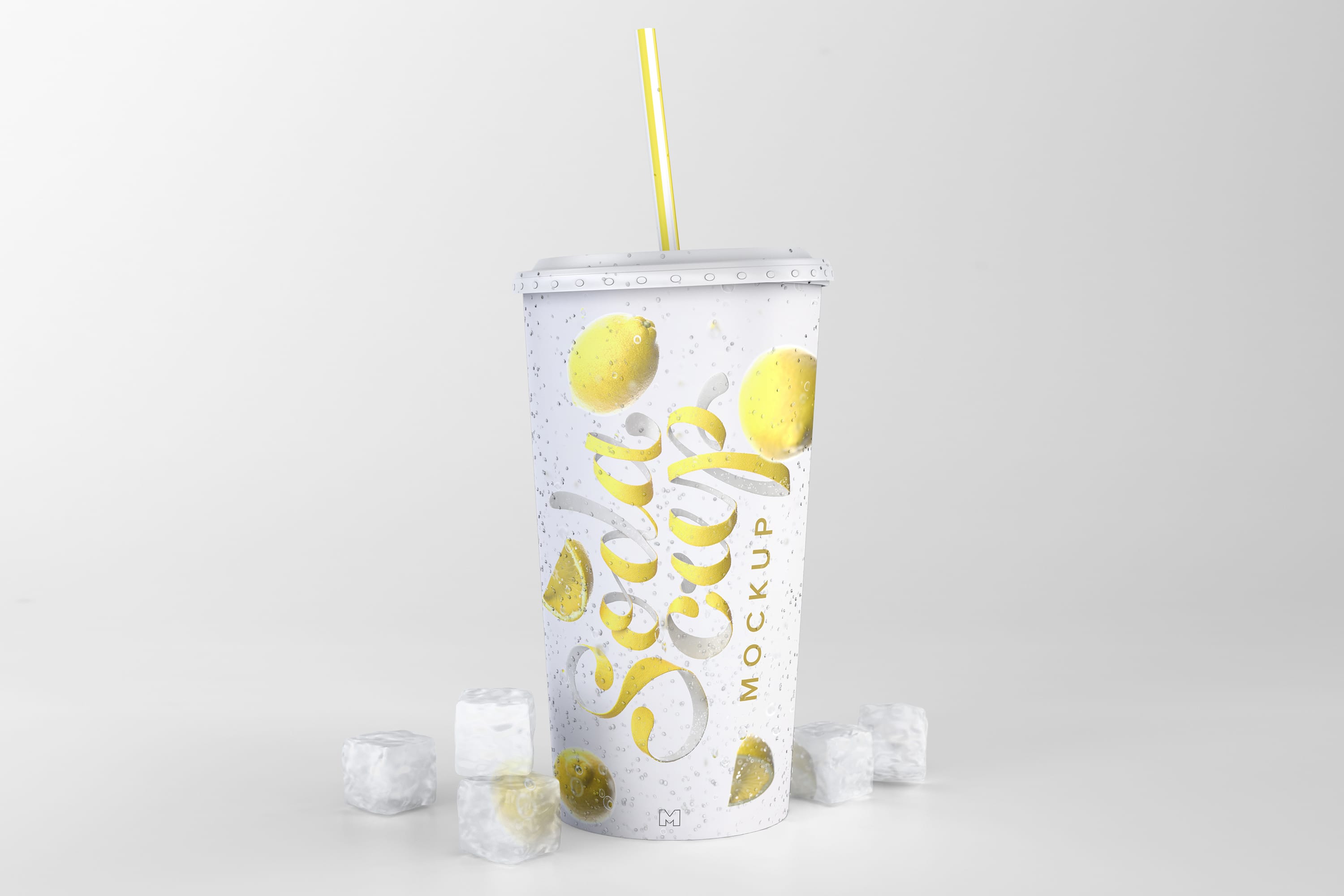 苏打汽水碳酸饮料纸杯定做设计样机02 Soda Cup Mockup 02插图