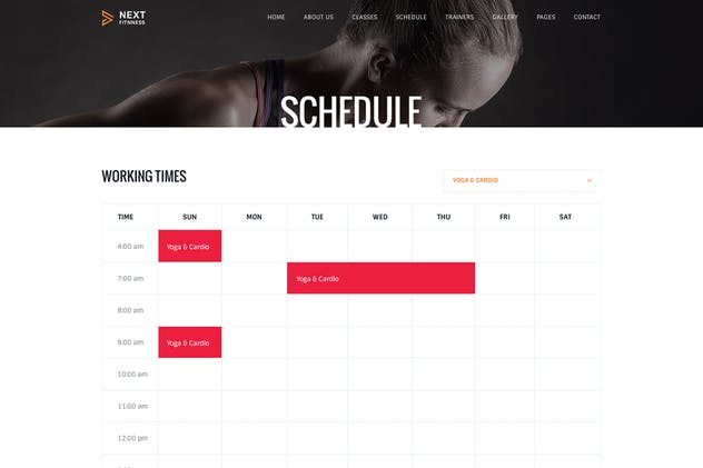 健身俱乐部官网网站设计PSD模板 Fitness Gym Body Building Club PSD Template插图(6)