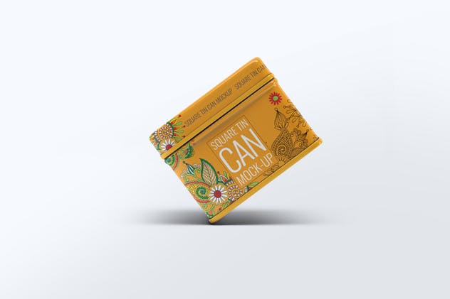 茶叶锡罐外观设计样机模板 Tin Cans Mock-Up Bundle插图(10)
