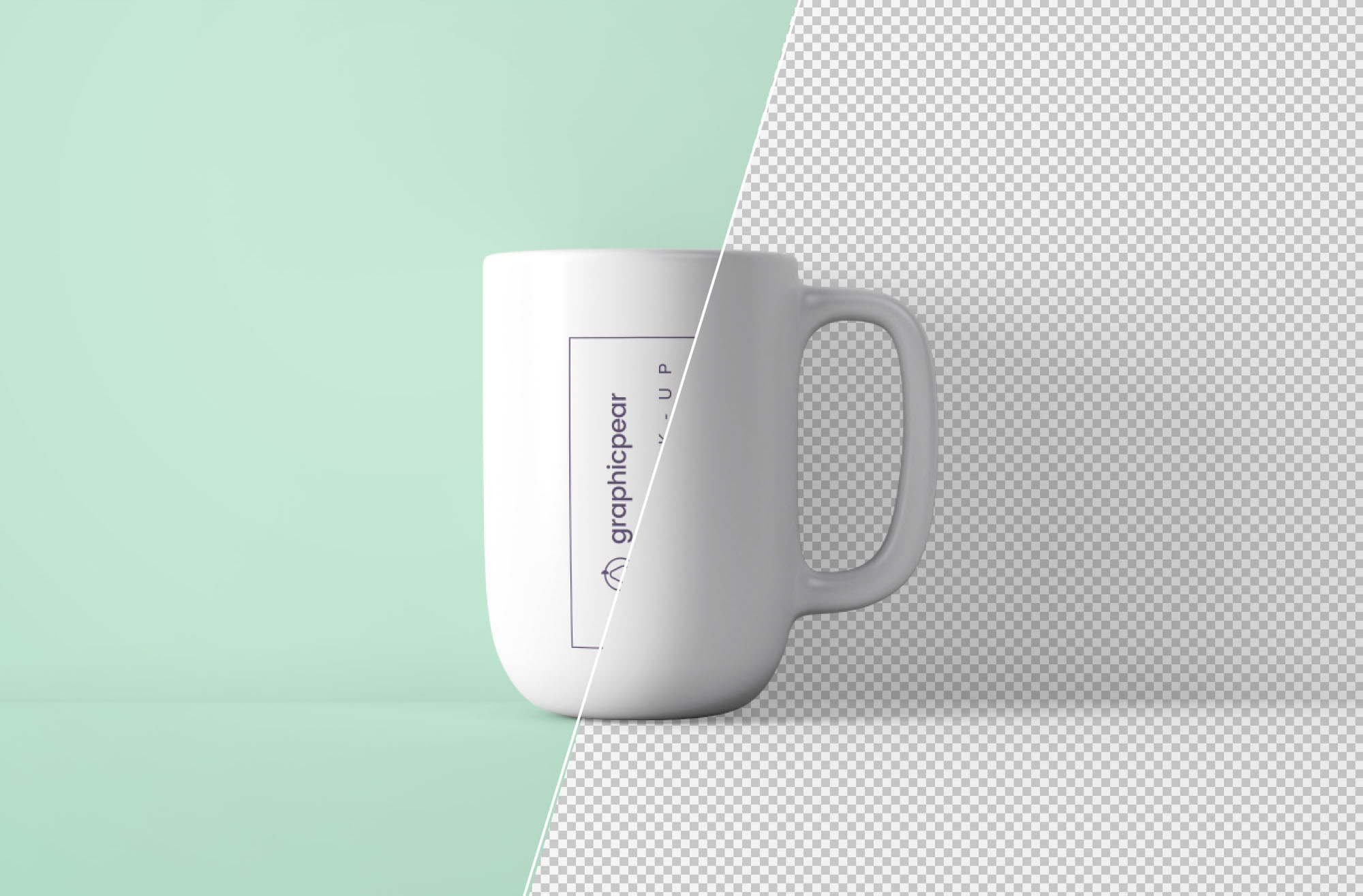 咖啡陶瓷杯外观设计PSD样机模板 Minimal Coffee Mug Mockup PSD插图(1)