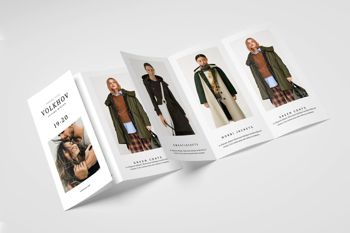 多折页产品宣传册设计模板下载 Volkorn 3fold Brochure插图