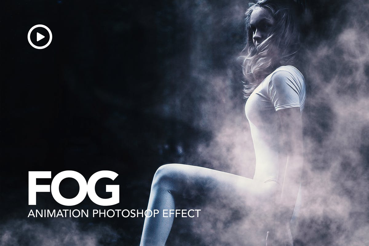 梦幻神秘雾海报照片特效PS动作 Fog Animation Photoshop Action插图