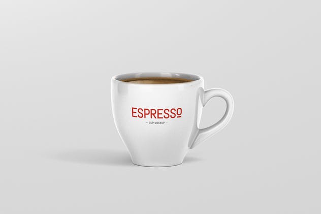 卡布奇诺浓品牌咖啡杯样机 Espresso Cup Mockup插图(13)