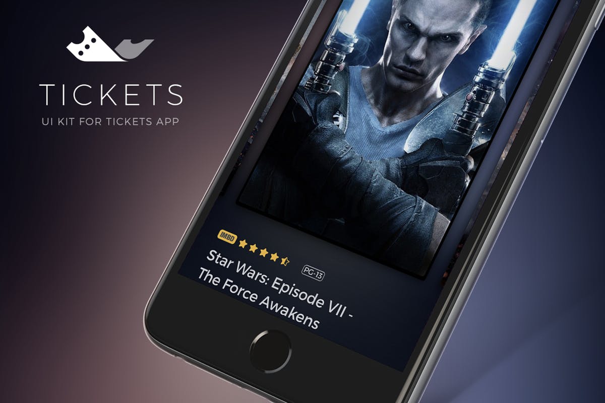 电影票预定 APP UI 套件 Cinema tickets UI Kit插图