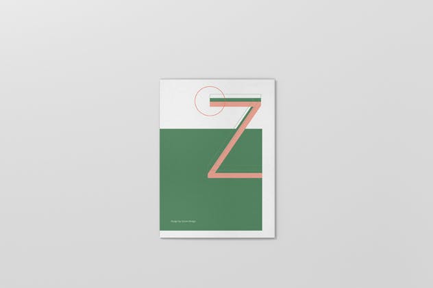 Z字母三折页宣传册样机 Z-Fold Brochure Mockup – Din A4 A5 A6插图10