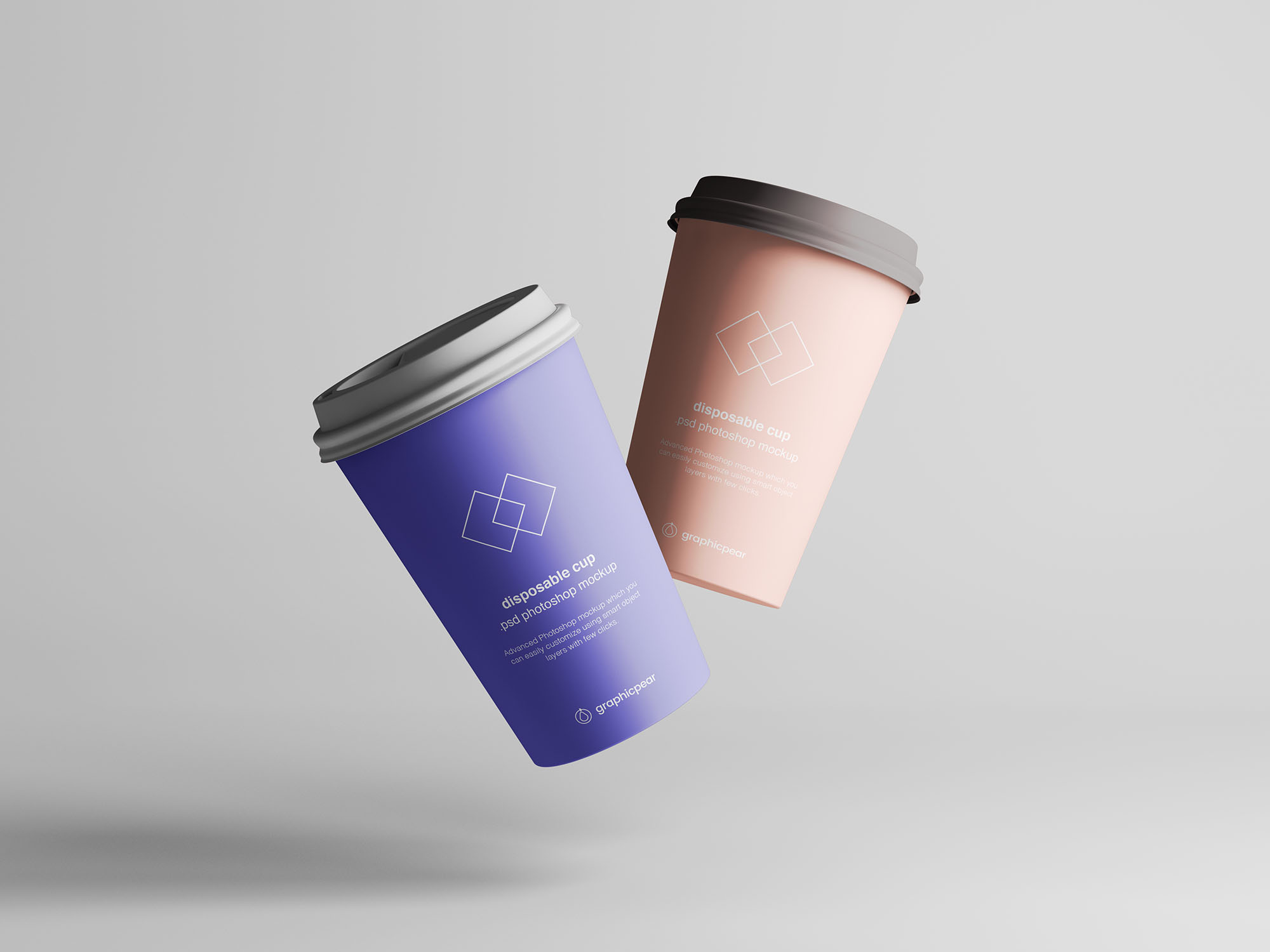 7个咖啡纸杯定制外观设计效果图样机模板 7 Coffee Cup Mockups插图(5)