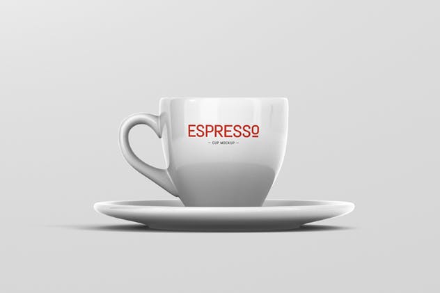 卡布奇诺浓品牌咖啡杯样机 Espresso Cup Mockup插图(11)