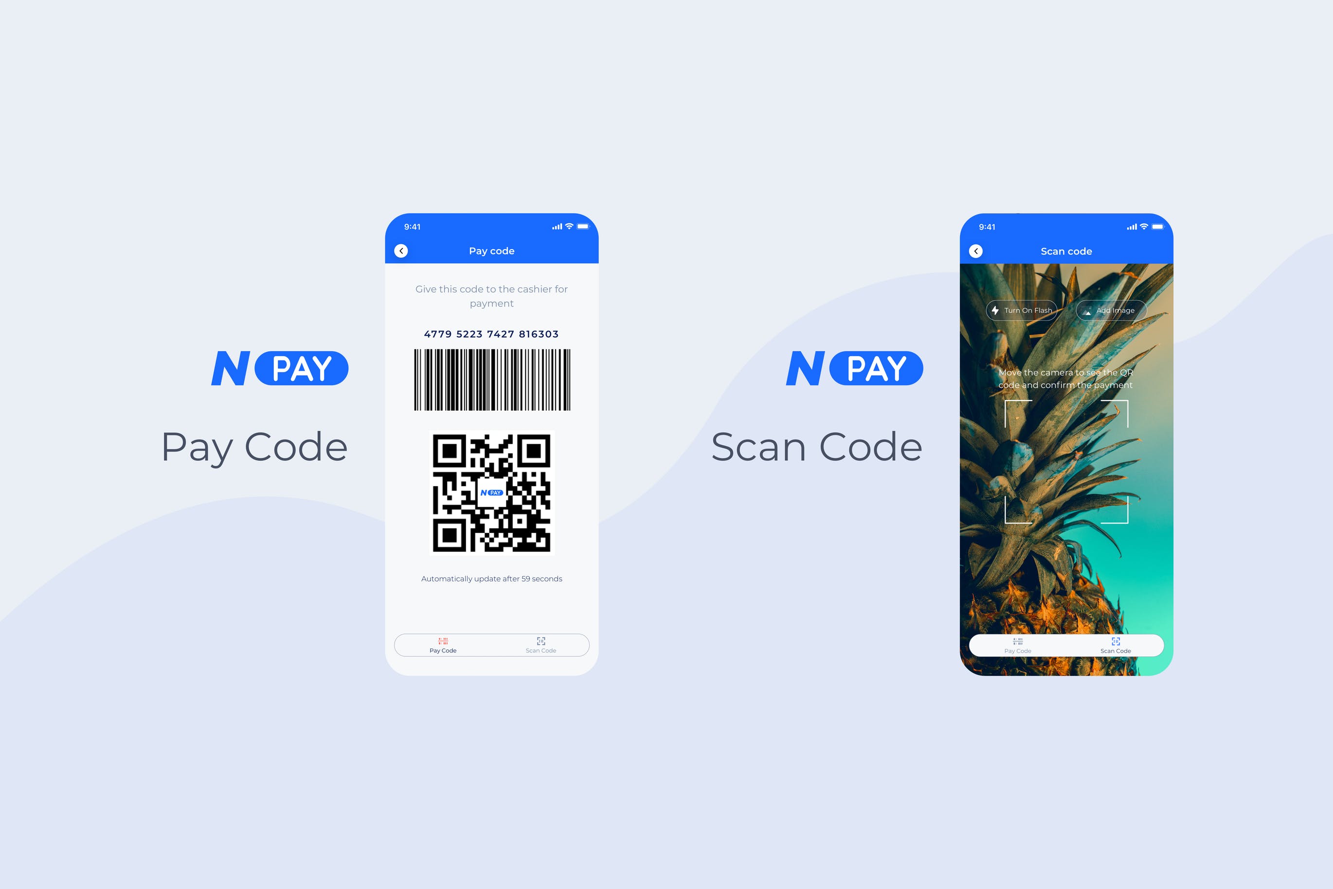 电子钱包APP应用UI设计之二维码扫码界面设计模板 Scan Code – Wallet Mobile UI – N插图
