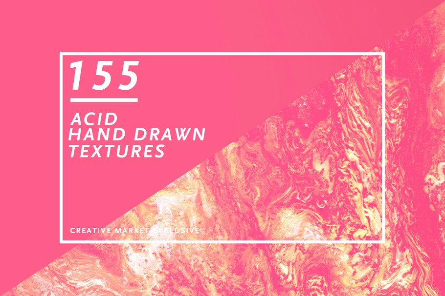 155种多色彩液体混合纹理 155 Acid Textures插图