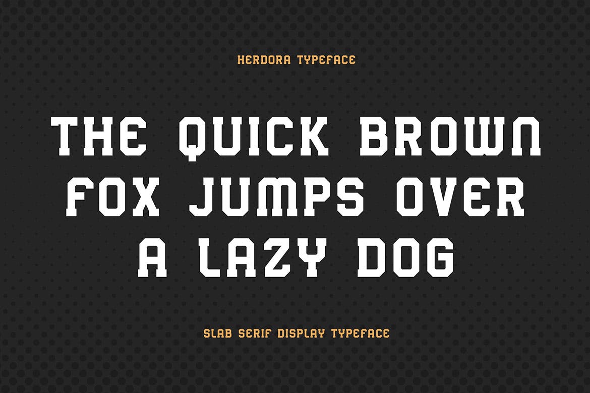 标题/包装/Logo标志设计粗衬线英文字体 Hardora – Slab Serif Display Typeface插图(1)