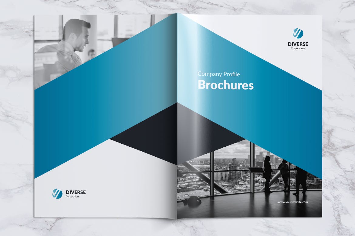 多元化大型公司简介企业画册设计模板 DIVERSE Professional Company Profile Brochures插图14