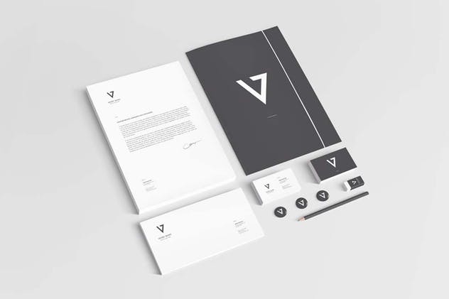 逼真品牌VI设计演示企业办公用品样机2 Branding / Identity Mock-up 2插图(5)