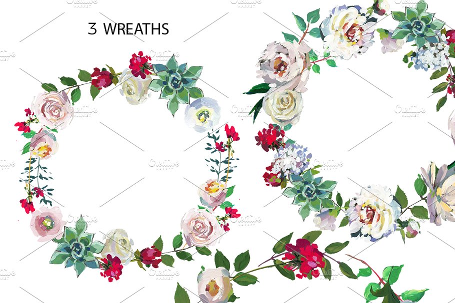 优雅婚礼婚庆花卉设计套装 Grace Wedding Floral Design Set插图3