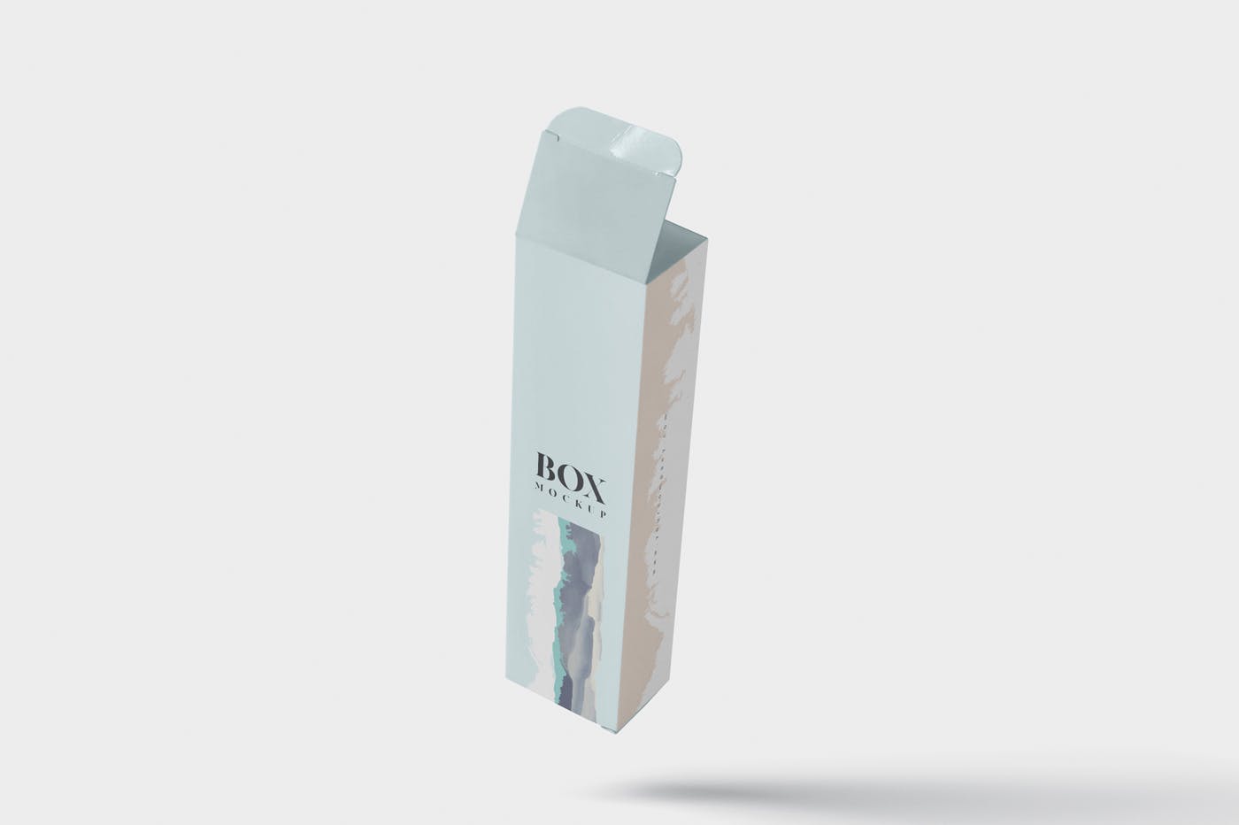 长条形化妆品/护肤品包装纸盒设计图样机 Box Mockup – Slim High Rectangle Shape插图(3)