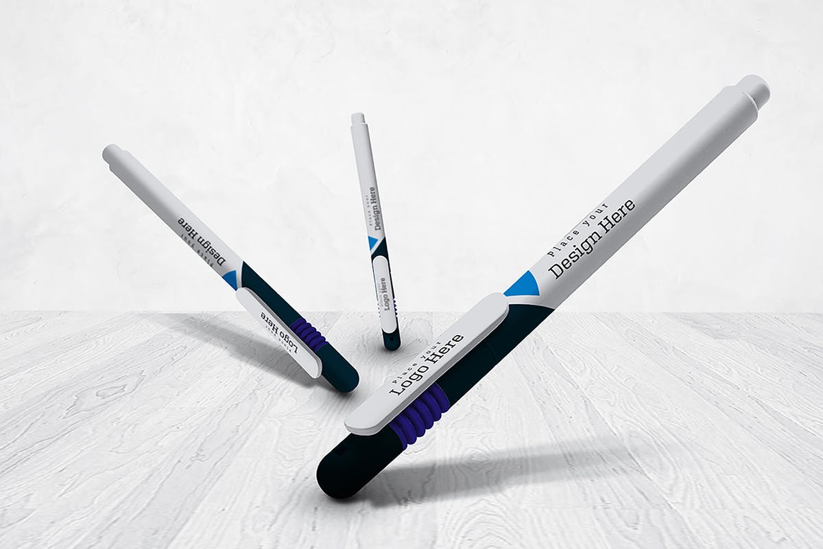 圆珠笔签字笔样机模板v9 Pen Mockup V.9插图