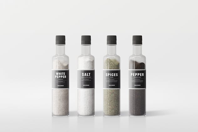 逼真厨房调味料罐子包装样机Vol.2 Seasonings Packaging Mock-Ups Vol.2插图(1)