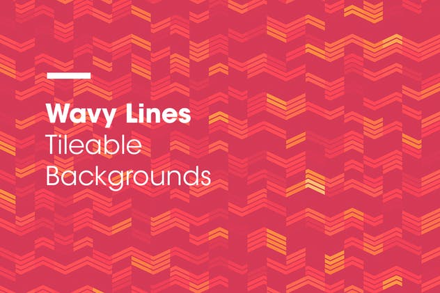 波浪线平铺底纹图案背景素材 Wavy Lines | Tileable Backgrounds插图(3)