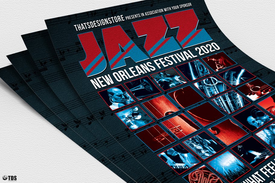 爵士音乐节活动海报设计PSD模板v9 Jazz Festival Flyer PSD V9插图4 爵士音乐节活动海报设计PSD模板v9 Jazz Festival Flyer PSD V9插图4