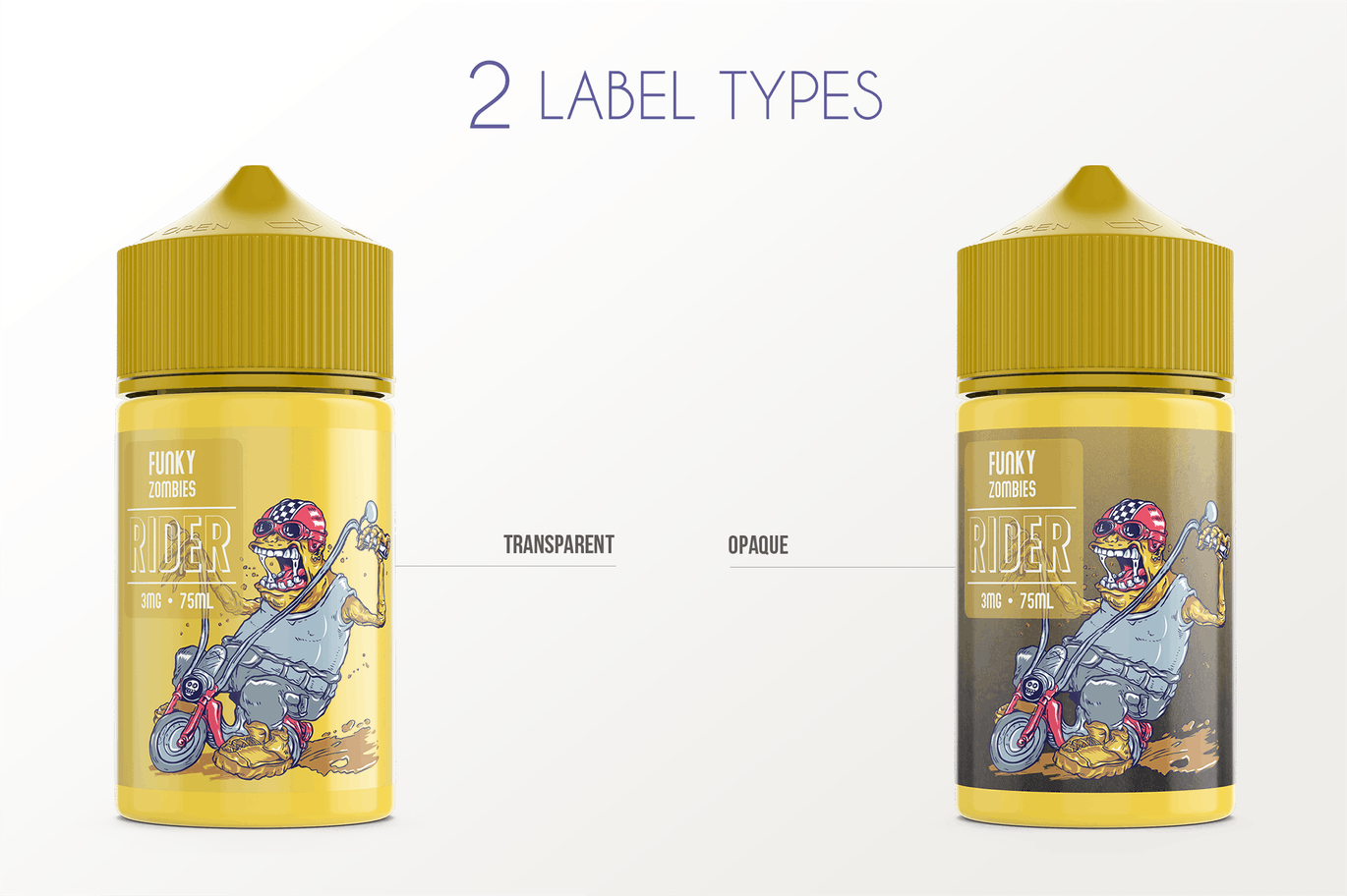 75ml容量装电子烟烟油瓶外观设计样机模板 eLiquid Bottle Mockup v. 75ml-A插图(2)