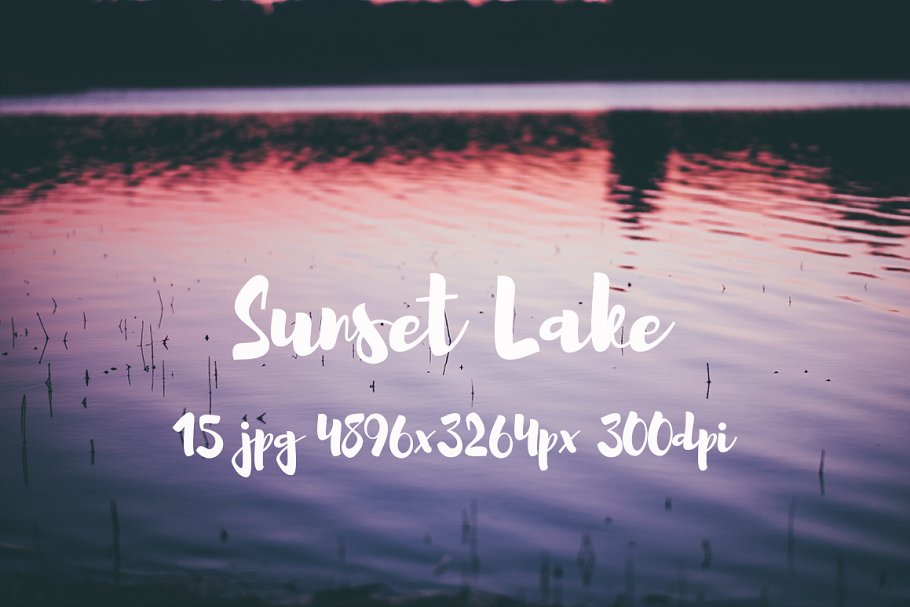 日落湖水高清照片素材 Sunset Lake photo pack插图6