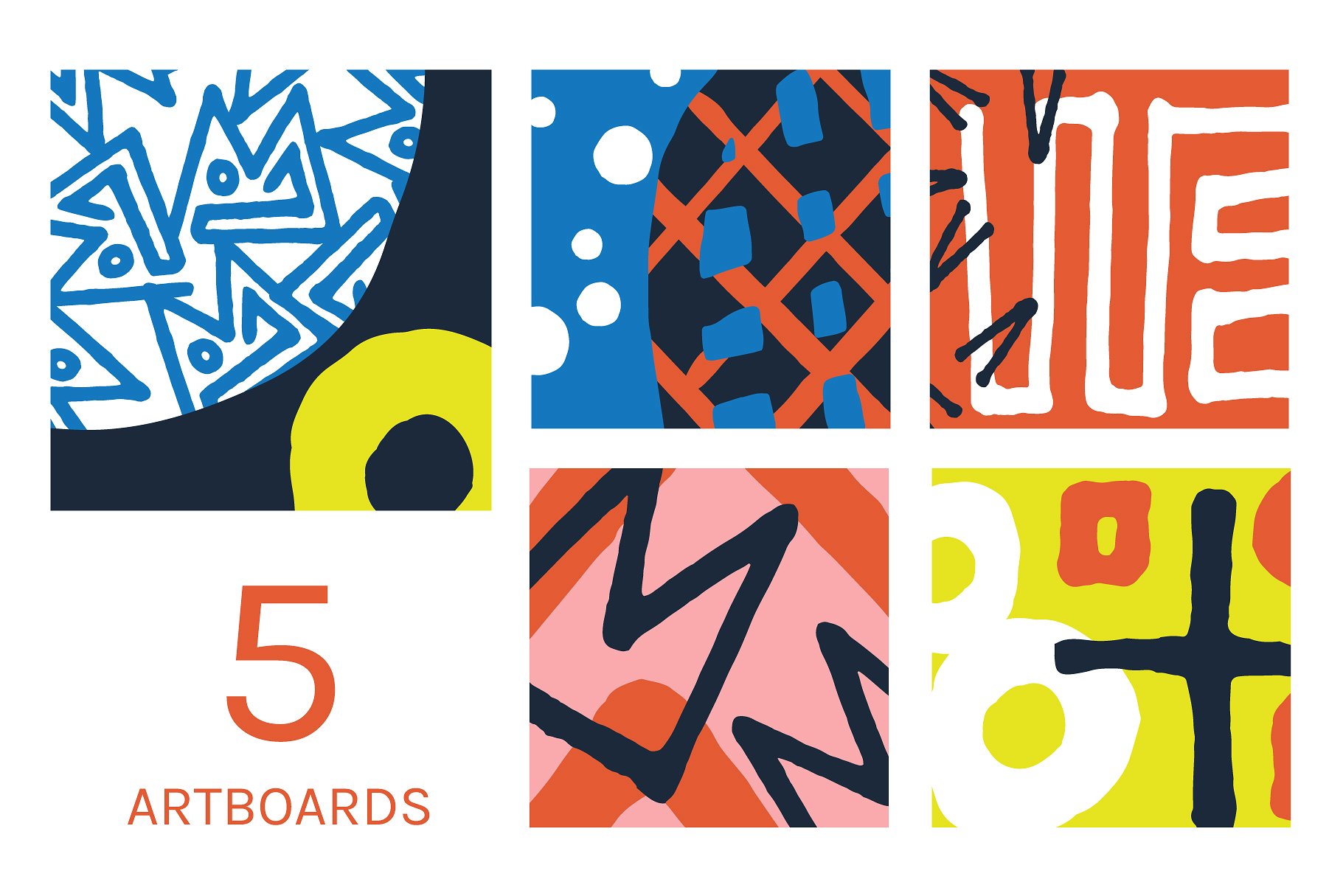 抽象传统部落线条图案纹理 Abstract Tribal | Boards + Patterns插图3